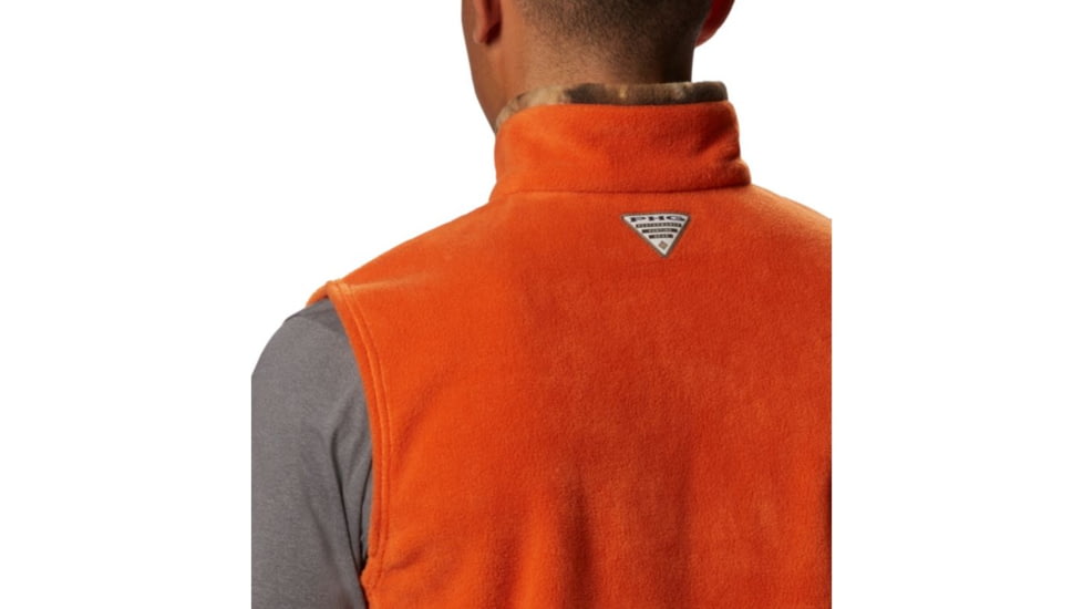 Columbia PHG Fleece Vest, Backcountry Orange, RT Edge, 2XL - Mens, 1625601866-XXL