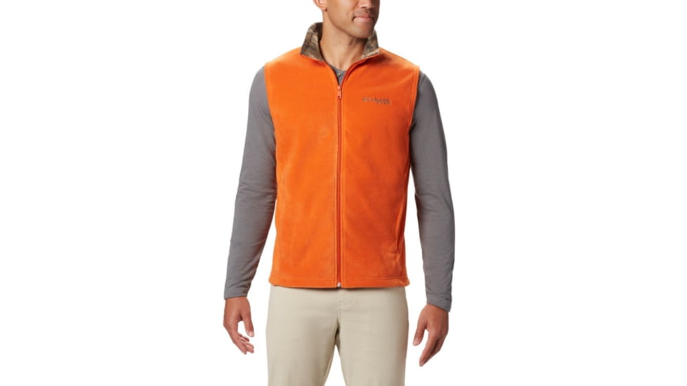 Columbia PHG Fleece Vest, Backcountry Orange, RT Edge, 2XL - Mens, 1625601866-XXL