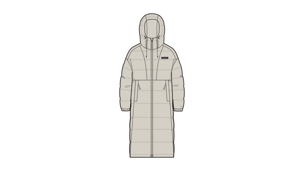 Columbia Pike Lake III Long Jacket - Womens, Dark Stone, Medium, 2133541-278-M
