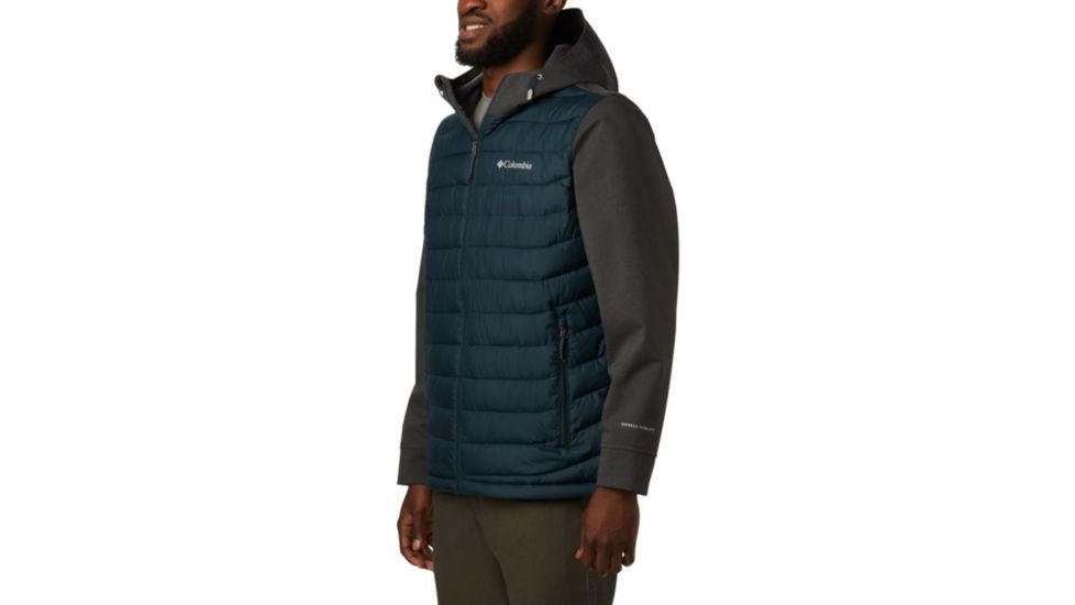 Columbia Powder Lite Hybrid Jacket - Mens, Night Shadow, Shark Heather, Small, 1864631494-S