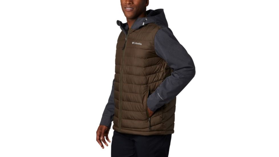 Columbia Powder Lite Hybrid Jacket - Mens, Olive Green, Black Heather, Large, 1864631319-L