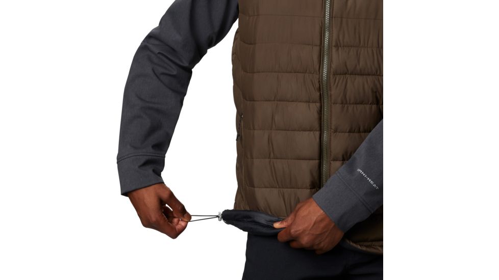 Columbia Powder Lite Hybrid Jacket - Mens, Olive Green, Black Heather, Large, 1864631319-L