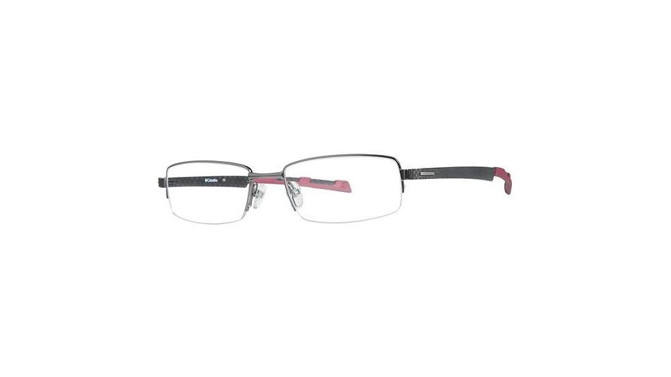 Columbia Sawtooth Eyeglass Frames - Frame Gunmetal/Red, Size 51/18mm CBSAWTOOTH02