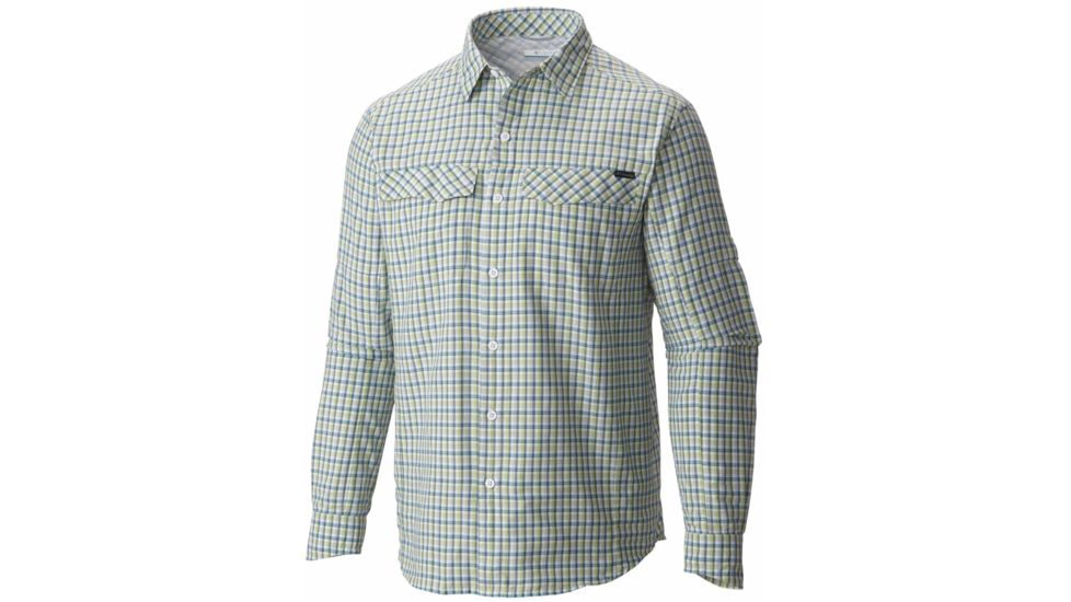 Silver Ridge Plaid Long Sleeve Shirt - Mens-Napa Green Ripstop Plaid-XX-Large
