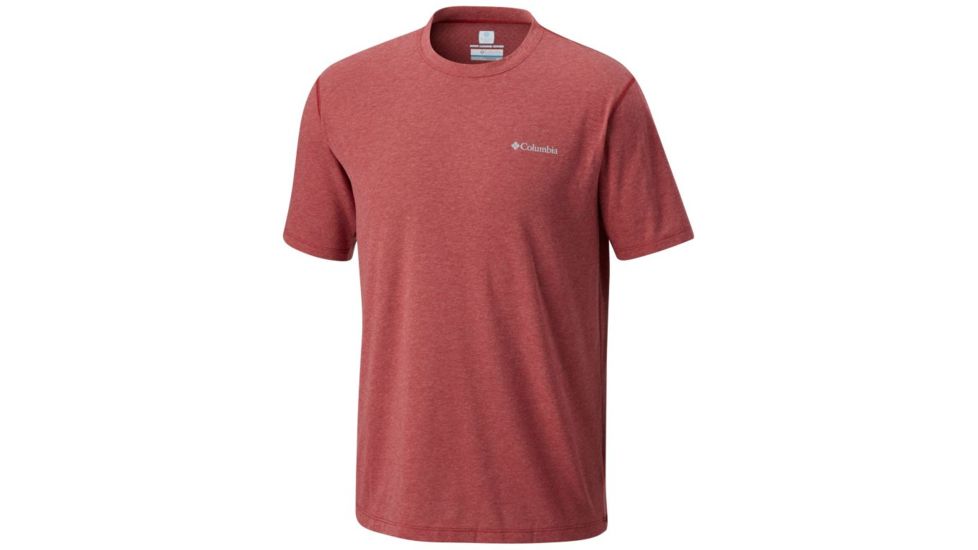 Columbia Silver Ridge Zero Short Sleeve Shirt - Mens, Red Element Heather, S 1654361611S