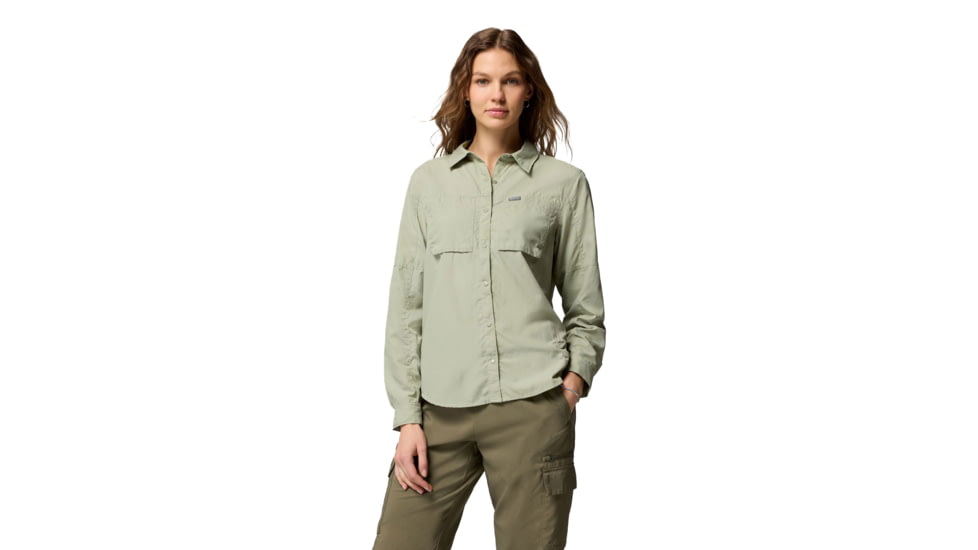 Columbia Skien Valley Long Sleeve Shirt - Womens, Safari, Extra Large, 2119281348-348-XL
