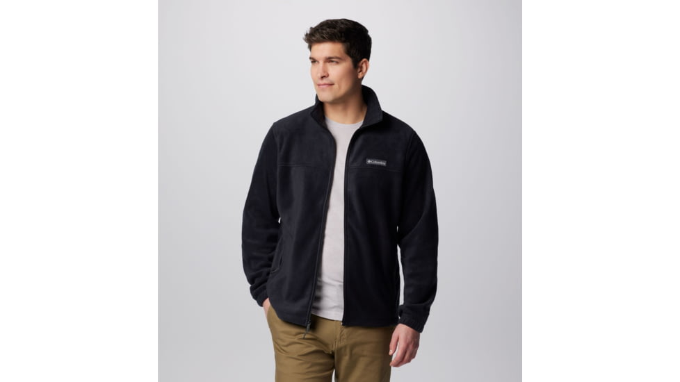 Columbia Steens Mountain Full Zip Fleece Jacket - Mens, Black, Small, 1476671-010-S