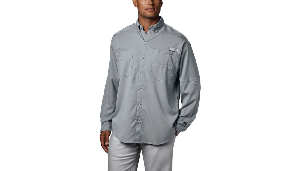 Columbia Tamiami II Long Sleeve Shirt - Mens, Cool Grey, 6X, 128606-019-6X