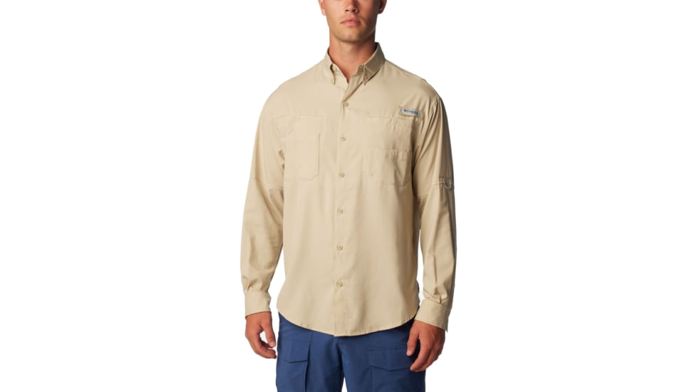Columbia Tamiami II Long Sleeve Shirt - Mens, Fossil, Extra Small, 128606-160-XS