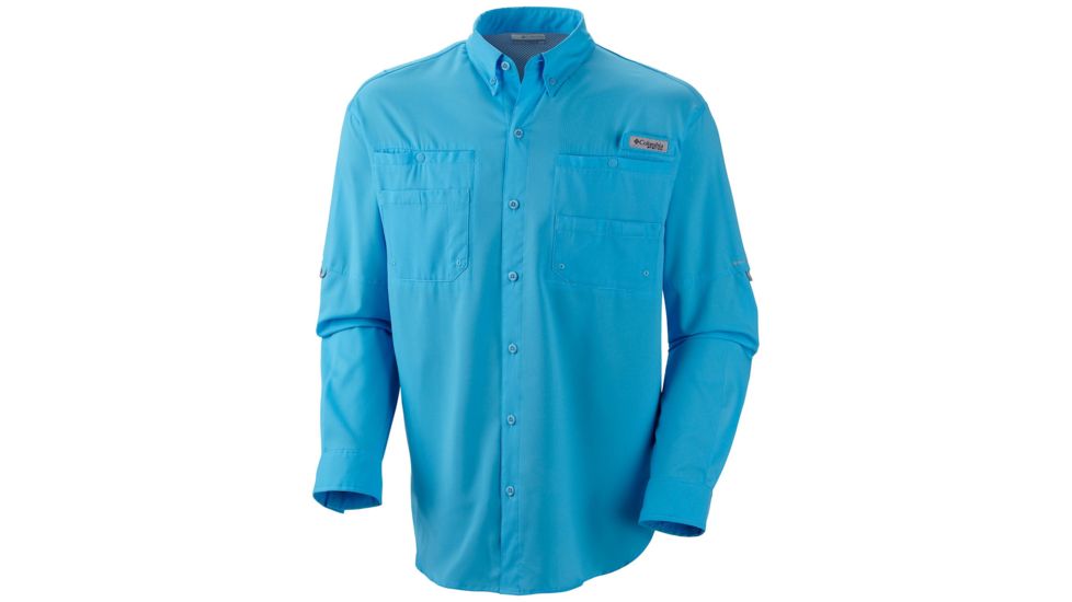 Columbia Tamiami II Long Sleeve Shirt - Mens, Riptide, 2XL, 128606-463-XXL