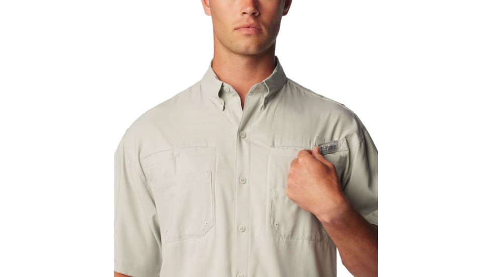 Columbia Tamiami II SS Shirt, Cool Grey, Extra Small - Mens, 1287051019-XS