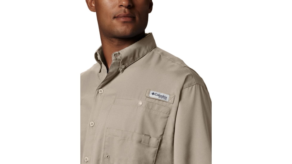 Columbia Tamiami II SS Shirt, Fossil, Extra Small - Mens, 1287051160-XS