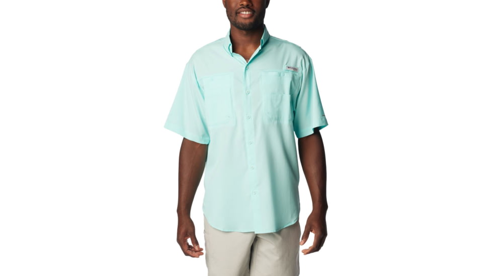 Columbia Tamiami II SS Shirt, Gulf Stream, Extra Small - Mens, 1287051499-XS