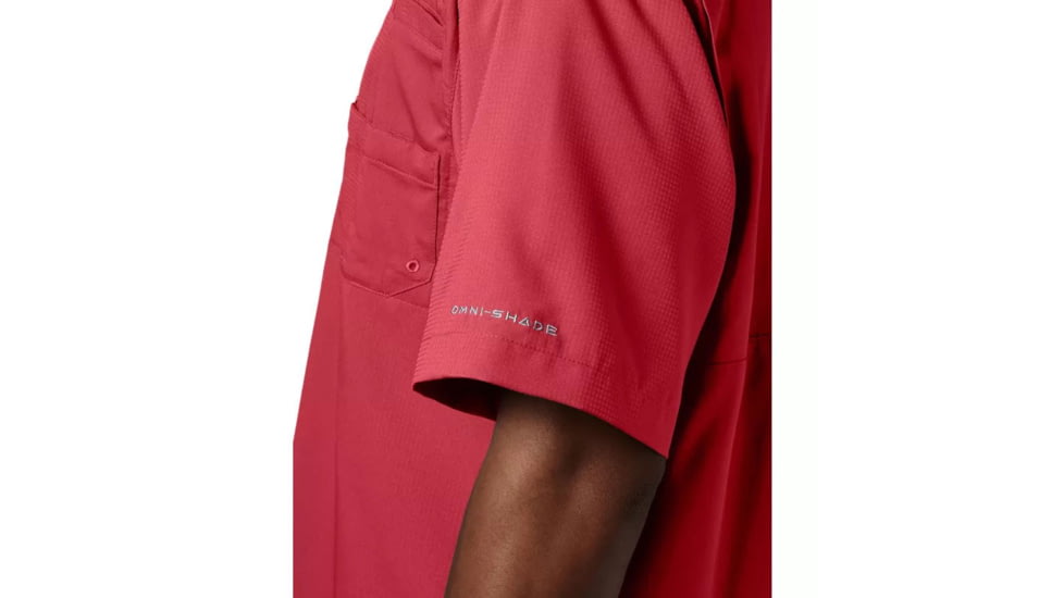 Columbia Tamiami II SS Shirt, Sunset Red, Extra Small - Mens, 1287051683-XS