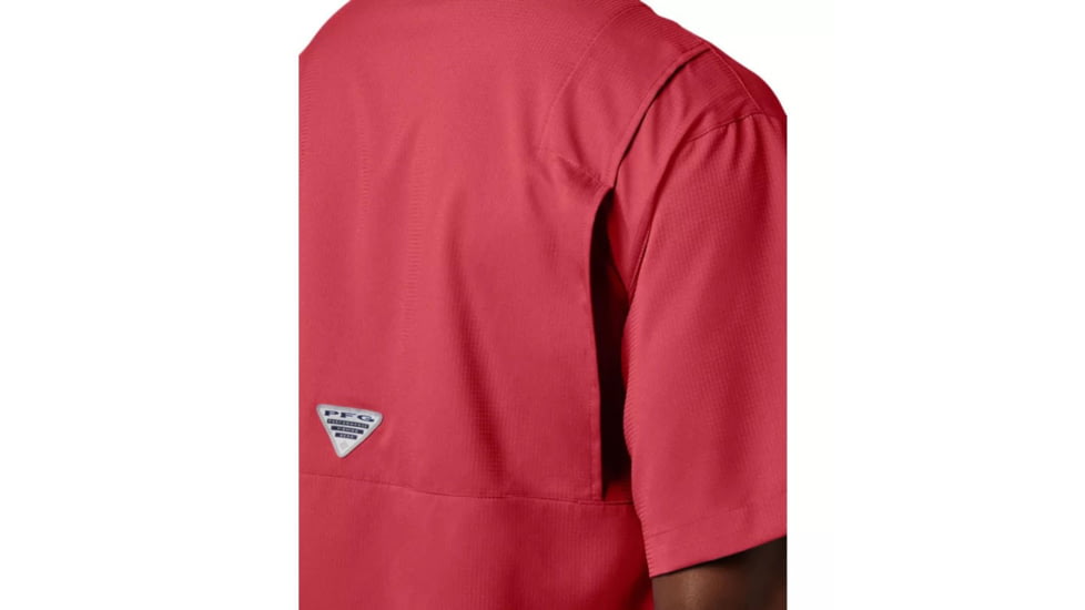 Columbia Tamiami II SS Shirt, Sunset Red, Extra Small - Mens, 1287051683-XS