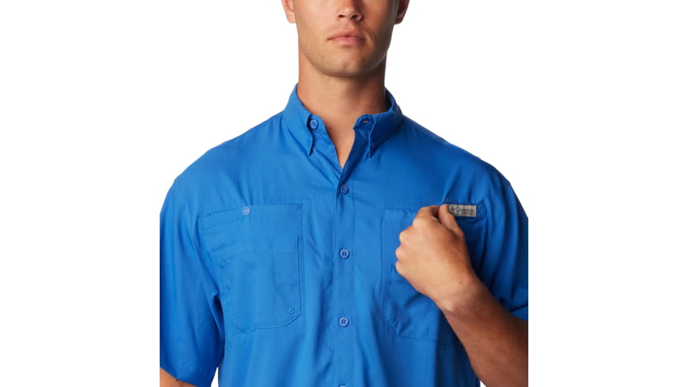 Columbia Tamiami II SS Shirt, Vivid Blue, Extra Small - Mens, 1287051487-XS