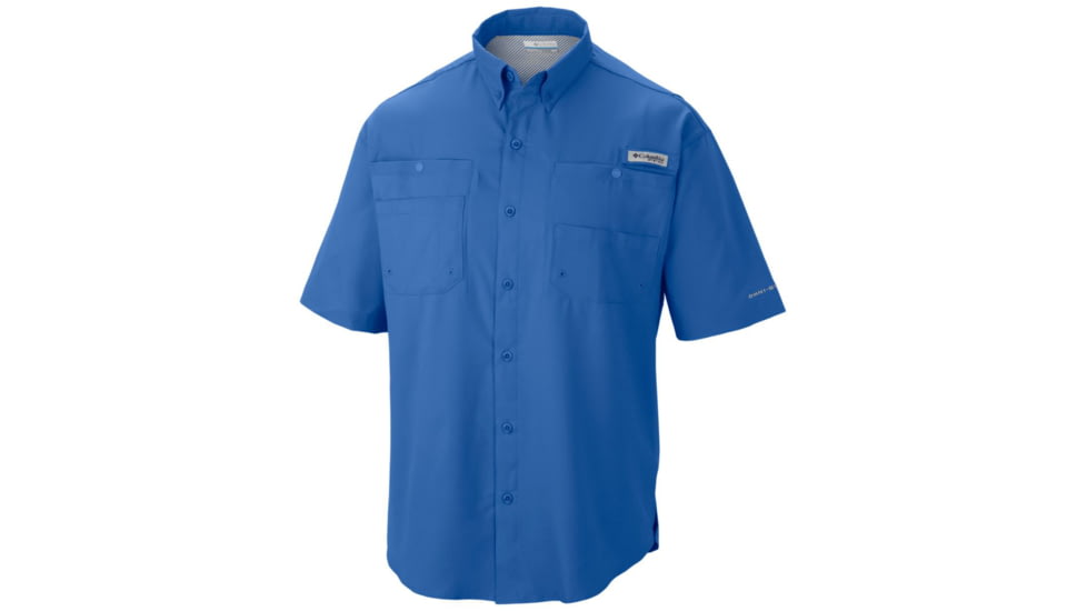 Columbia Tamiami II SS Shirt, Vivid Blue, Extra Small - Mens, 1287051487-XS