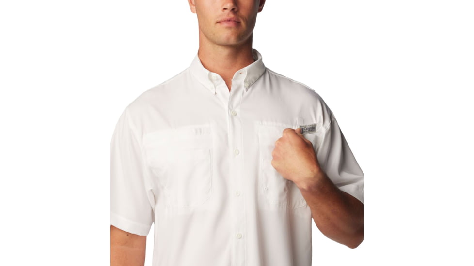 Columbia Tamiami II SS Shirt, White, Extra Small - Mens, 1287051100-XS