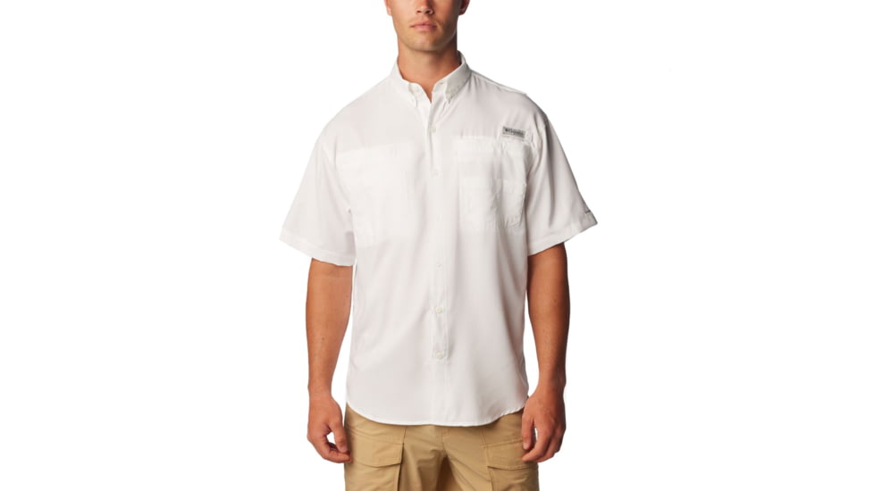 Columbia Tamiami II Short Sleeve Shirt - Men's, White, Extra Small, 1287051100WhiteXS