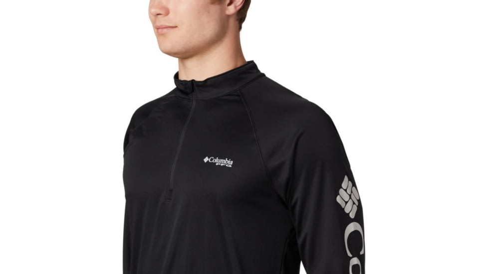 Columbia Terminal Tackle 1/4 Zip Pullover - Mens, Black, Cool Grey Logo, Extra Large, 1756821011-XL