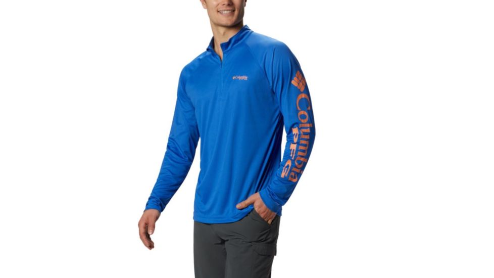 Columbia Terminal Tackle 1/4 Zip, Vivid Blue, S - Mens, 1756821487-S