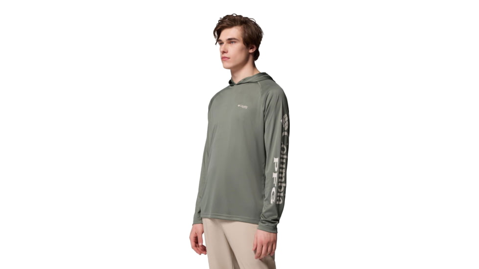 Columbia Terminal Tackle Hoodie - Mens, Cypress/Dark Stone Logo, Extra Large, 1536171313-313-XL