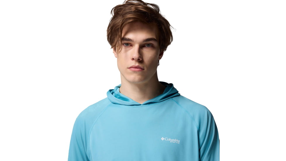 Columbia Terminal Tackle Hoodie - Mens, Vintage Blue/White Logo, Medium, 1536171456-456-M