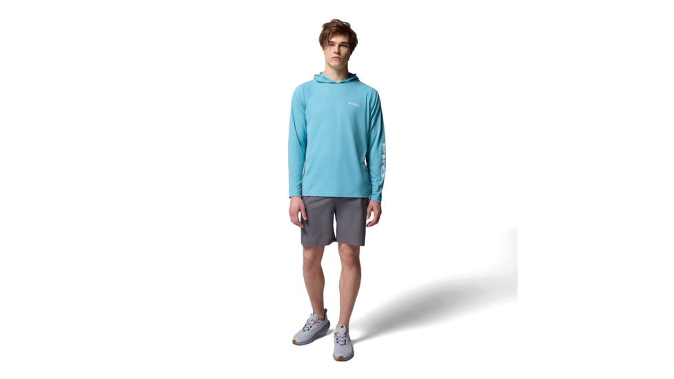 Columbia Terminal Tackle Hoodie - Mens, Vintage Blue/White Logo, Medium, 1536171456-456-M