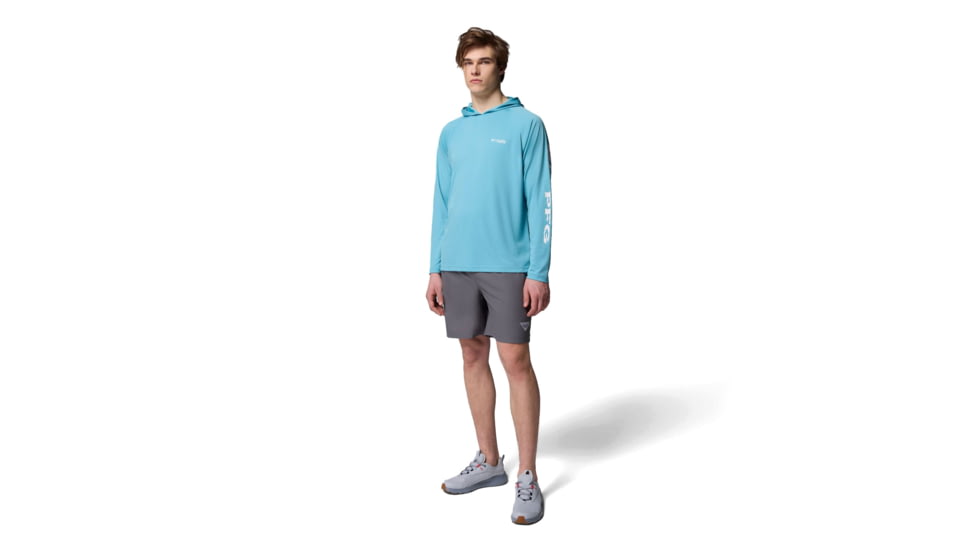 Columbia Terminal Tackle Hoodie - Mens, Vintage Blue/White Logo, Medium, 1536171456-456-M