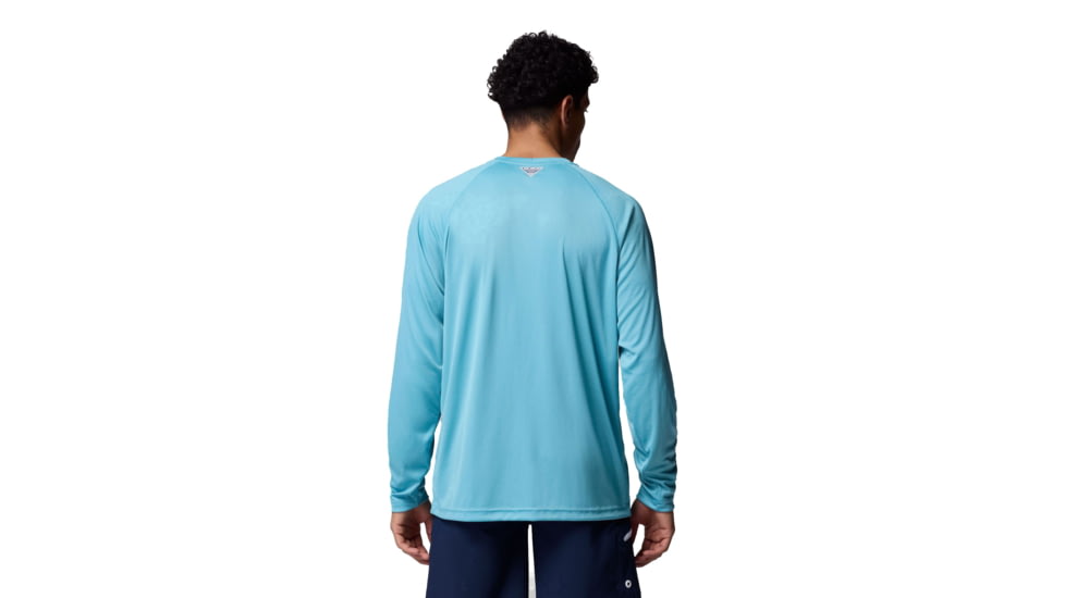 Columbia Terminal Tackle Long Sleeve Shirt - Mens, Vintage Blue/White Logo, Small, 1388261485-485-S