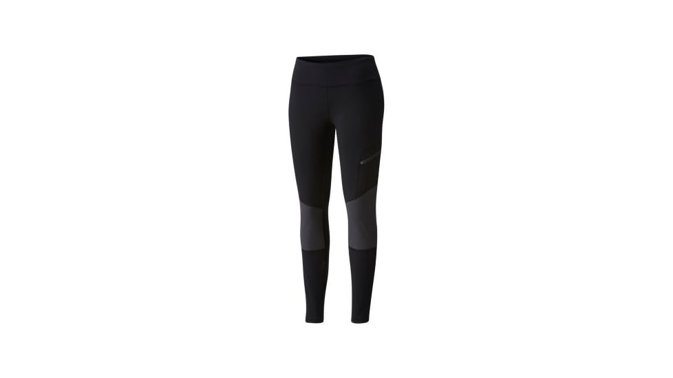 Columbia Titan Peak Trekking Legging - Womens, Black/Shark, 1X, Regular Inseam, 1773493010-1X-R