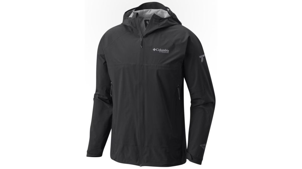 Columbia Trail Magic Rain Shell Jacket - Mens, Black, L 1771161010L