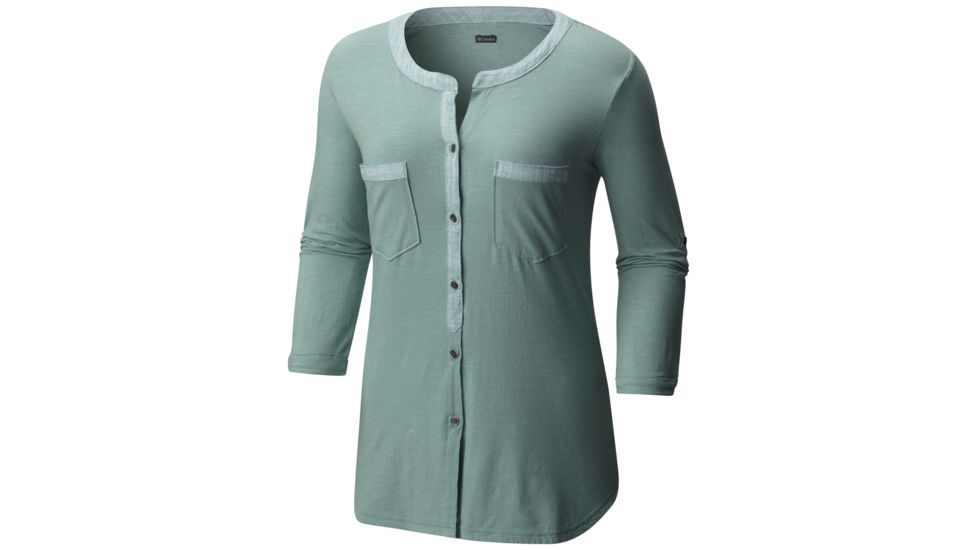 Columbia Vista Hills Henley - Women's-Dusty Green-Small