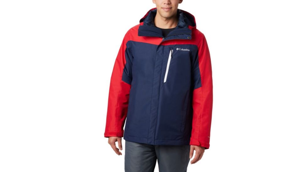 Columbia Whirlibird IV Interchange Jacket - Mens, Collegiate Navy, Mountain Red, Extra Large, 1866751464-XL