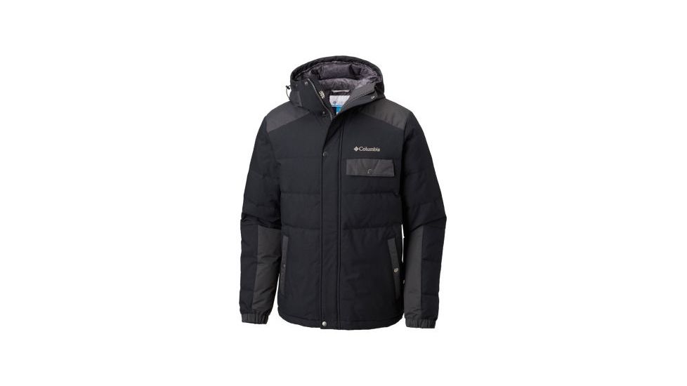 Columbia Winter Challenger Hooded Jacket - Mens, Black/Shark, Medium, 1798801010-M