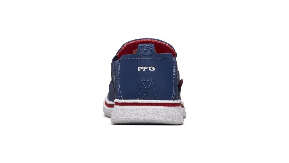 Columbia Childrens Bahama PFG Shoes, Carbon/Intense Red, Medium, 11, 1826932469-11