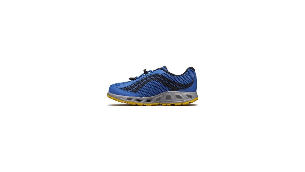 Columbia Youth Drainmaker IV Boat Shoes, Stormy Blue/Deep Yellow, Medium, 5, 1826921426-5