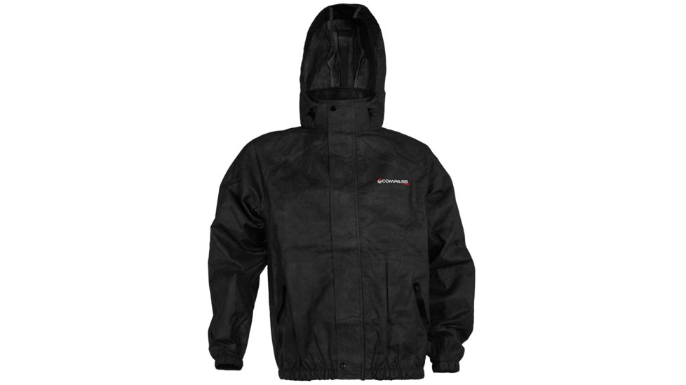 Compass 360 AdvantageTek T50 Non-Woven Rain Jacket, Black, MD 4014721