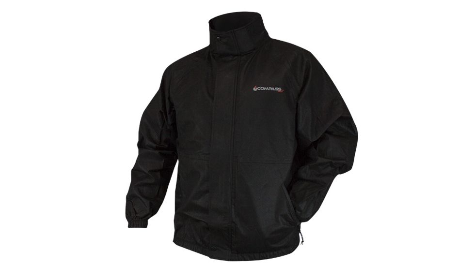 Compass 360 AdvantageTek T50 Non-Woven Rain Jacket - Mens, Black, Extra Large, AT23102-10-XL