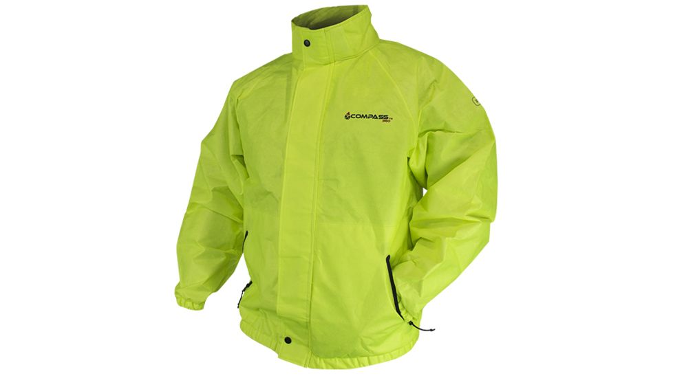 Compass 360 AdvantageTek T50 Non-Woven Rain Jacket - Mens, HV Lime, 3XL, AT23102-55-3X