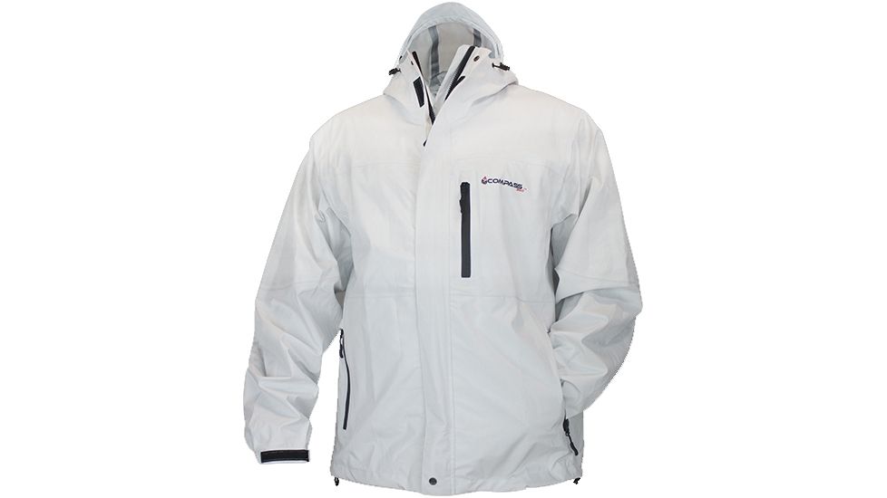 Compass 360 Gale Rain Jacket - Mens, White, 2XL, HT23101-16-XX