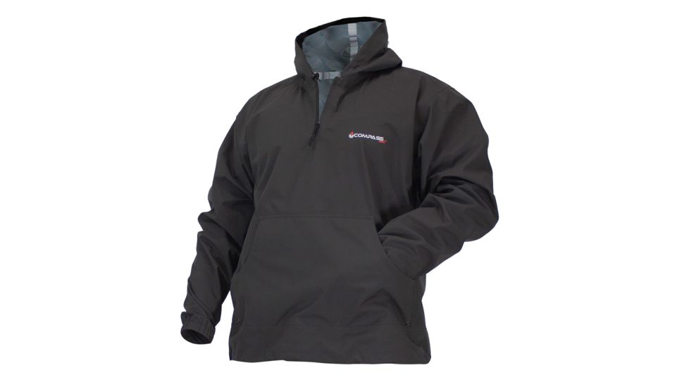 Compass 360 Hydro Waterproof 1/4 Zip Hoodie - Mens, Slate Gray, Large, HT23110H-11-LG