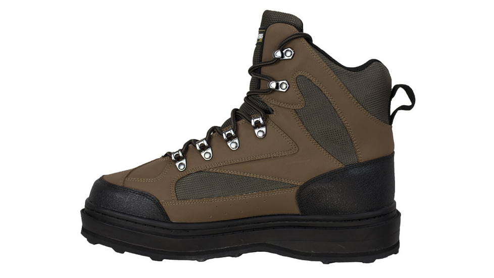 Compass 360 Ledges Cleat Sole Wading Shoes w/Studs - Mens, Coffee, 10, 2415325-10
