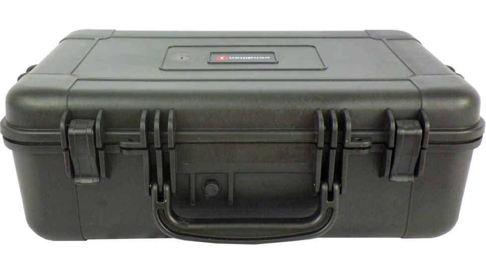 Condition 1 535 Airtight/Watertight Large Protective Case w/Foam,Black,23x16x8in H535BKF8399AC1