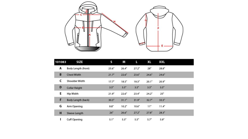Condor Outdoor Aegis Hardshell Jacket - Men's, Black, L, 101083-002-L