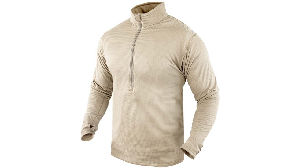 Condor Outdoor Base ll Zip Pullover - Men's, Sand, M, 603-004-M