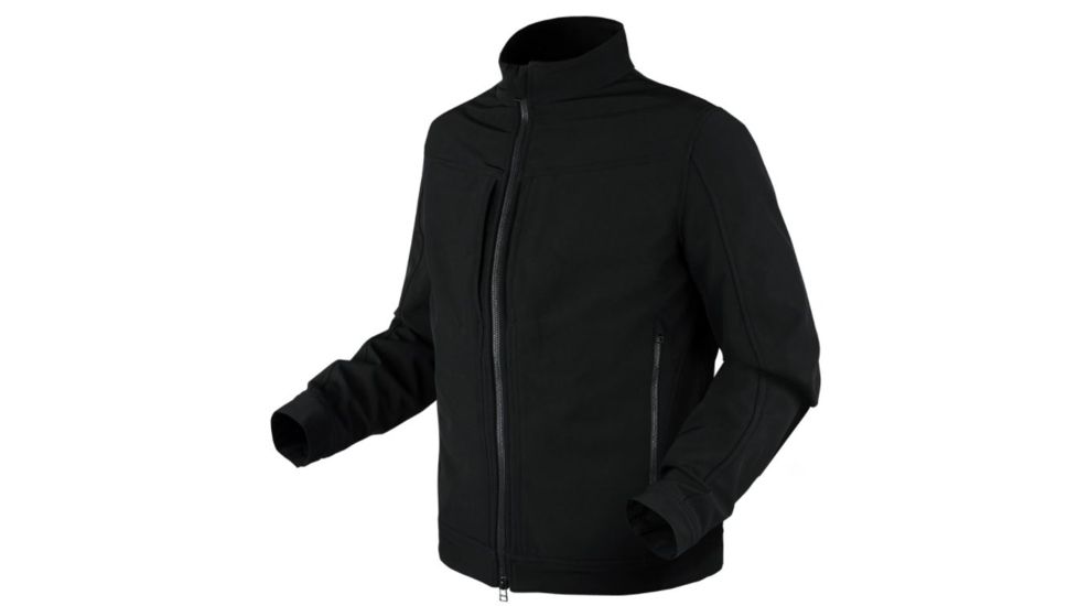 Condor Outdoor Intrepid Softshell Jacket, Black, L, 101133-002-L