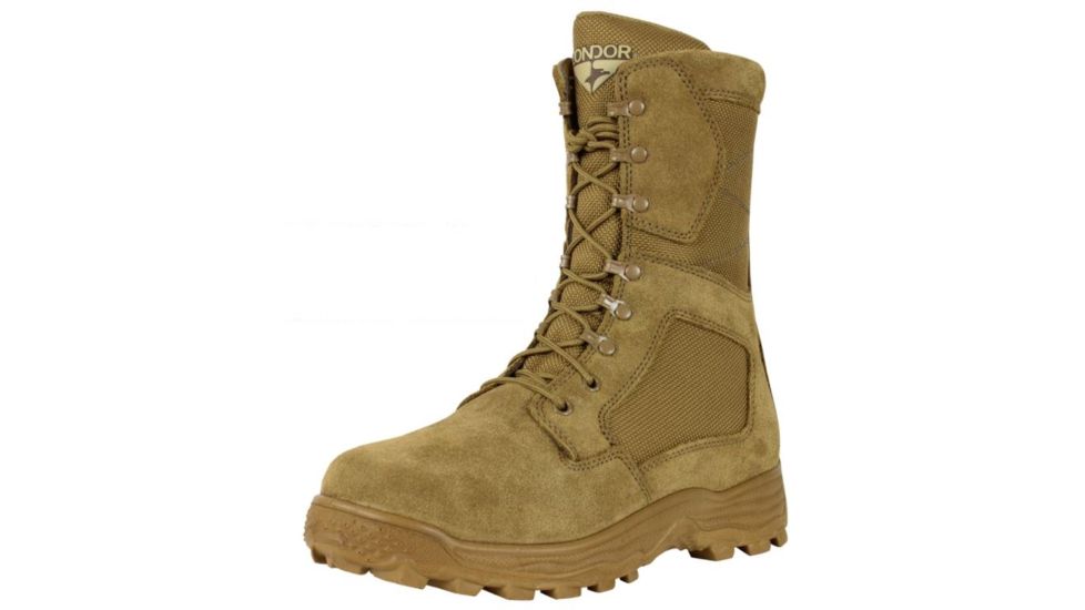Condor Outdoor Jackson Combat Boot, Coyote Brown, 7, 238001CB-07.0