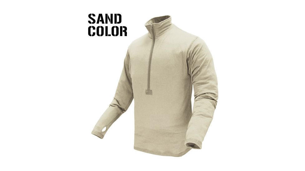Condor Outdoor - Base II Zip Pullover Sand, M 603-042-M