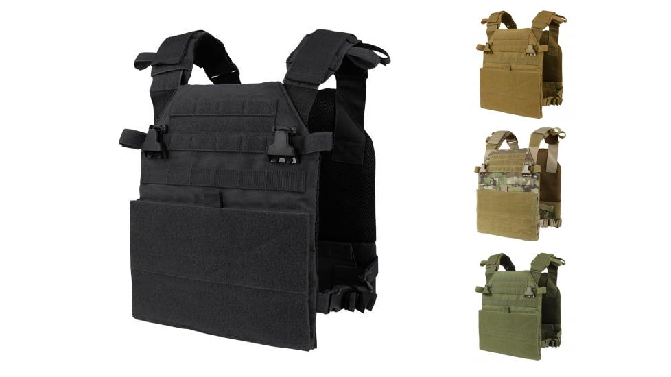 Condor Vanquish Plate Carrier, Black, Coyote Brown, MultiCam, Olive Drab